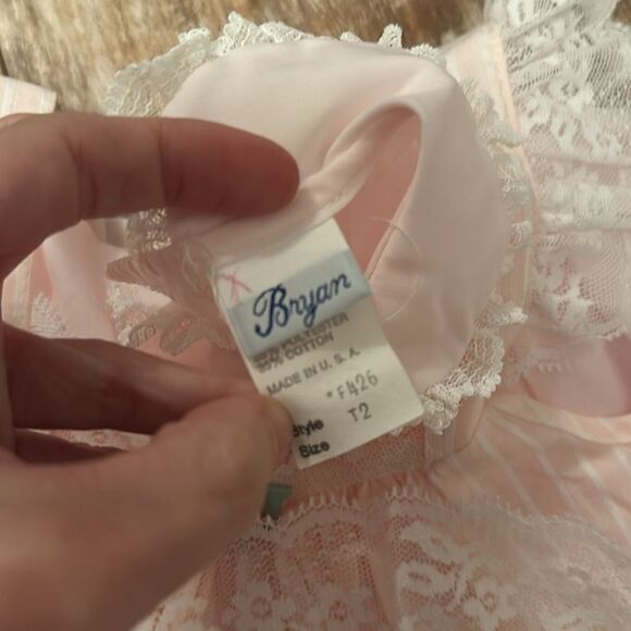 Vintage Bryan Pink Lace Dress Set - Picture 5 of 9